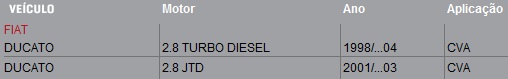 98154X30HNBR DUCATO